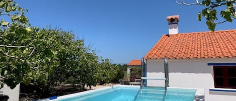 Private garden with plunge pool.