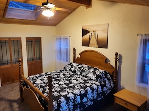 Master bedroom with sky lights