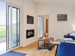 Living area | Lime Tree Lodge - Farm Holidays, Castle Douglas