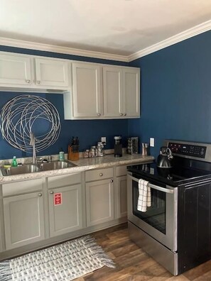 Stocked kitchen ready for creating your next culinary masterpiece!