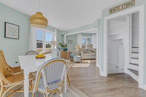 dining area which leads to living area