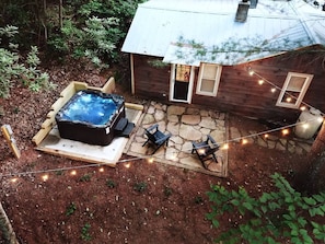 Hot Tub and Patio Area