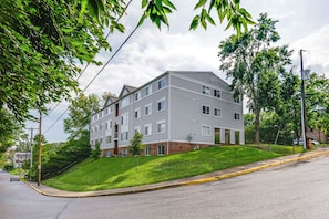 Condo Exterior | Balcony | Walk to Playground + Park