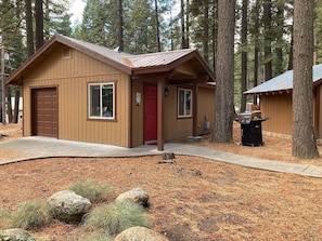 Private entrance and RV parking.