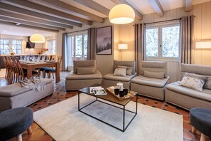 Open plan living dining room