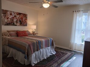 Queen En Suite- W Private Full Shower Bath, down Hallway on Left.