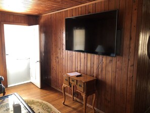 Indoors, Hardwood, Stained Wood, Screen, Rug