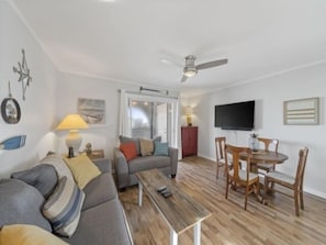 Indoors, Table, Furniture, Home Decor, Ceiling Fan