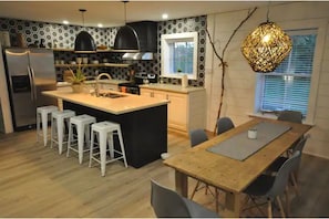 Modern kitchen and island