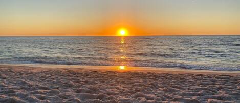 Sunset from Beach across the street