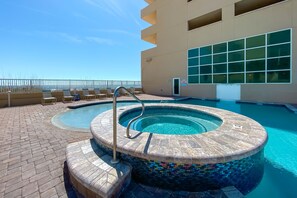 Outdoor Pool and Hot Tub
