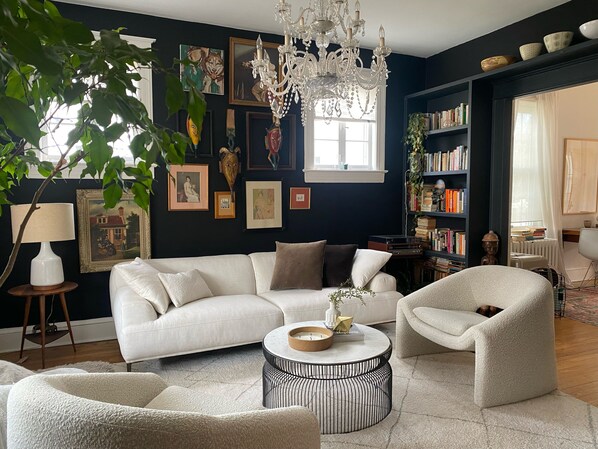 Striking décor in living room