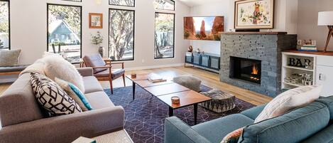 Our Sedona Vacation Home features a large great room.