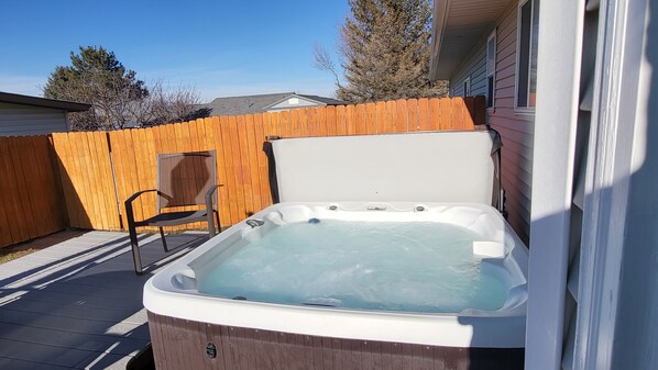 Hot Tub cleaned and maintained after each stay