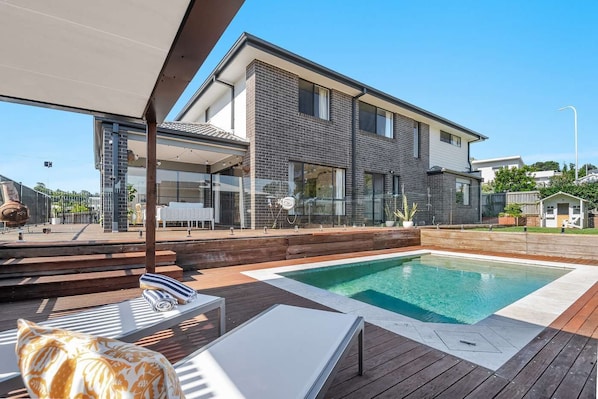 Pool area with heated mineral pool