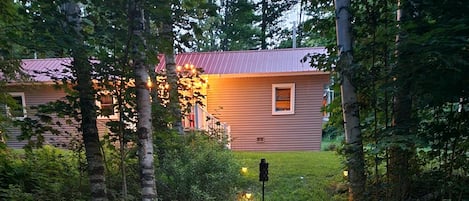 outdoor firepit area