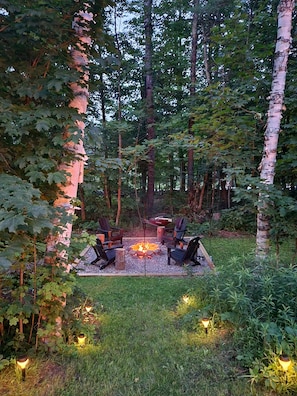 firepit view from house