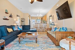 Living, Dining and Kitchen