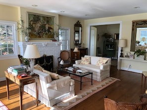 Living room with gas fireplace