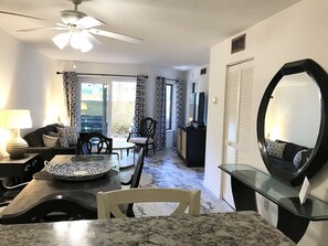Ocean Walk 101 main kitchen to porch