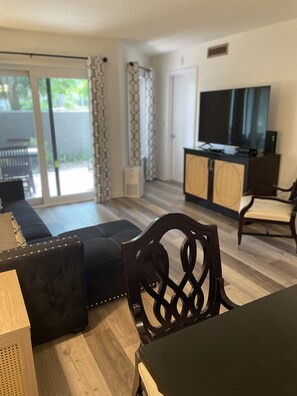 Living Room with Huge Cable/Smart TV