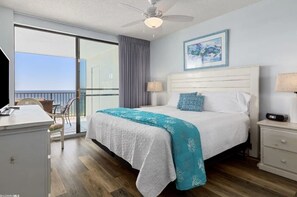 Primary King bed with beach views!