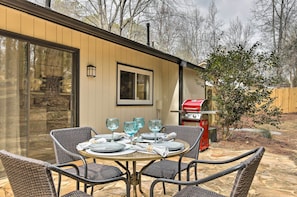 Private Patio | Fenced-In Yard | Gas Grill