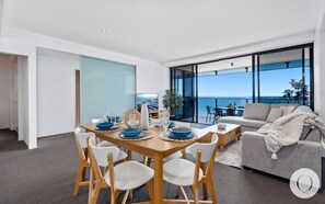 Share sumptuous meals with the family in this sophisticated dining area