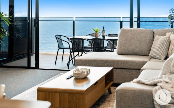Cozy living area for the guests to relax