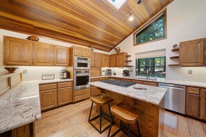 Gas cook top and double oven