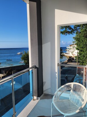 Balcony terrace view off of living room