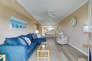 Living Room | Main Floor | Central Air Conditioning | Sleeper Sofa | Free WiFi