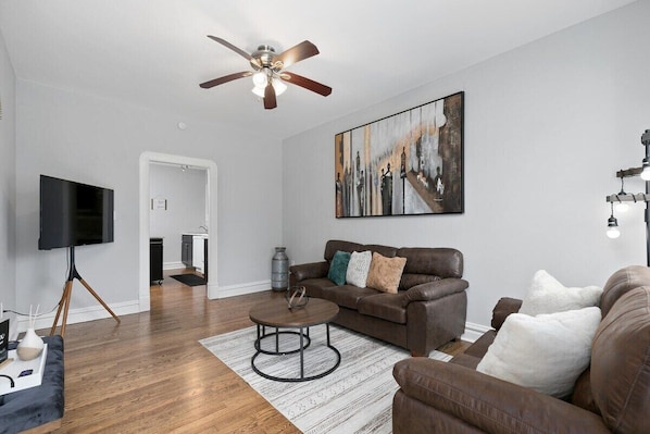 Living Room with Smart Tv