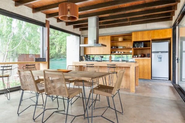 Dinning area and kitchen