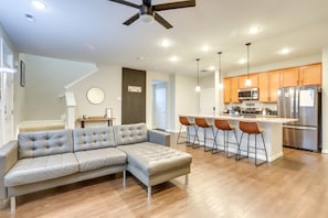 Townhome Interior | 1,620 Sq Ft | Central A/C & Heat | Free WiFi