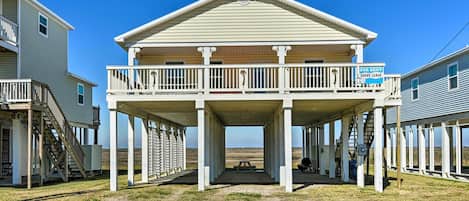 Surfside Beach Vacation Rental | 3BR | 3BA | Steps Required for Access