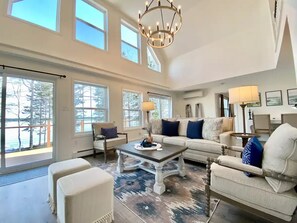 Formaling Living Room w/ Smart TV and Fireplace