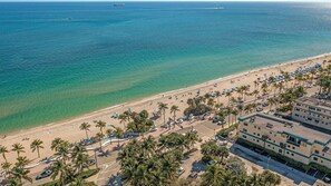 Enjoy the beach just steps from your front door - it's only a 1min walk.