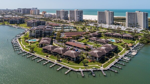 Aerial view of South Seas community