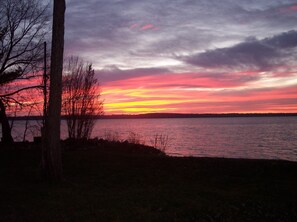 Sunset in the fall.