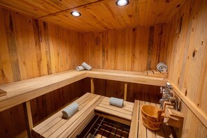 Unwind in the Hot Rock Sauna