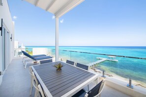 Furnished balcony.