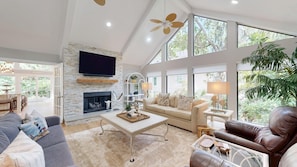Living Room with HDTV