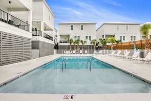 Heated outdoor pool (pool #1) with expansive sun deck