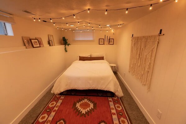This bedroom feels like home