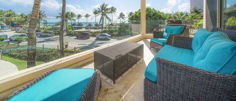 Terrace with ocean view