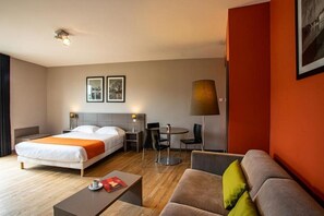The room features a balcony.