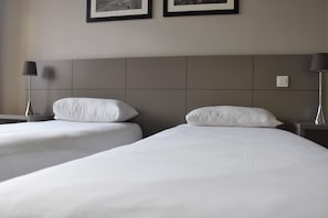 Bed linens are provided. 