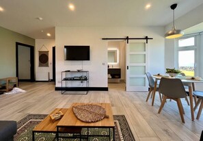 Apt Living, Dining, Bathroom 