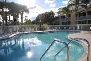 Community heated pool and spa